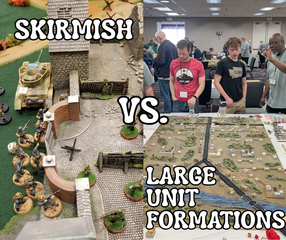 Skirmish vs. Large Unit Formations: Who Wins the Wargame War?