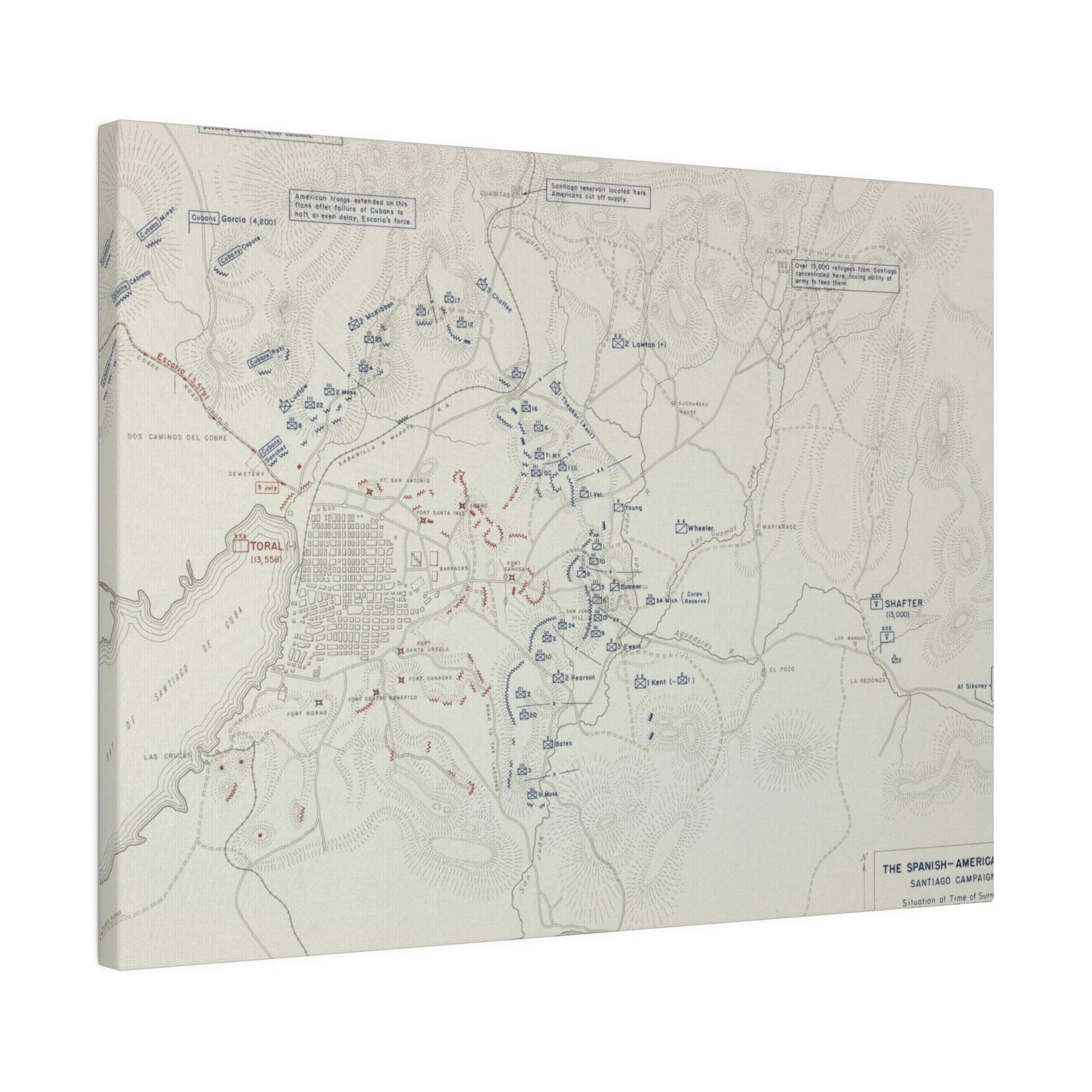 Spanish-American War, Santiago Campaign, Surrender of Santiago 14 July 1898 - Pacific Sky Games