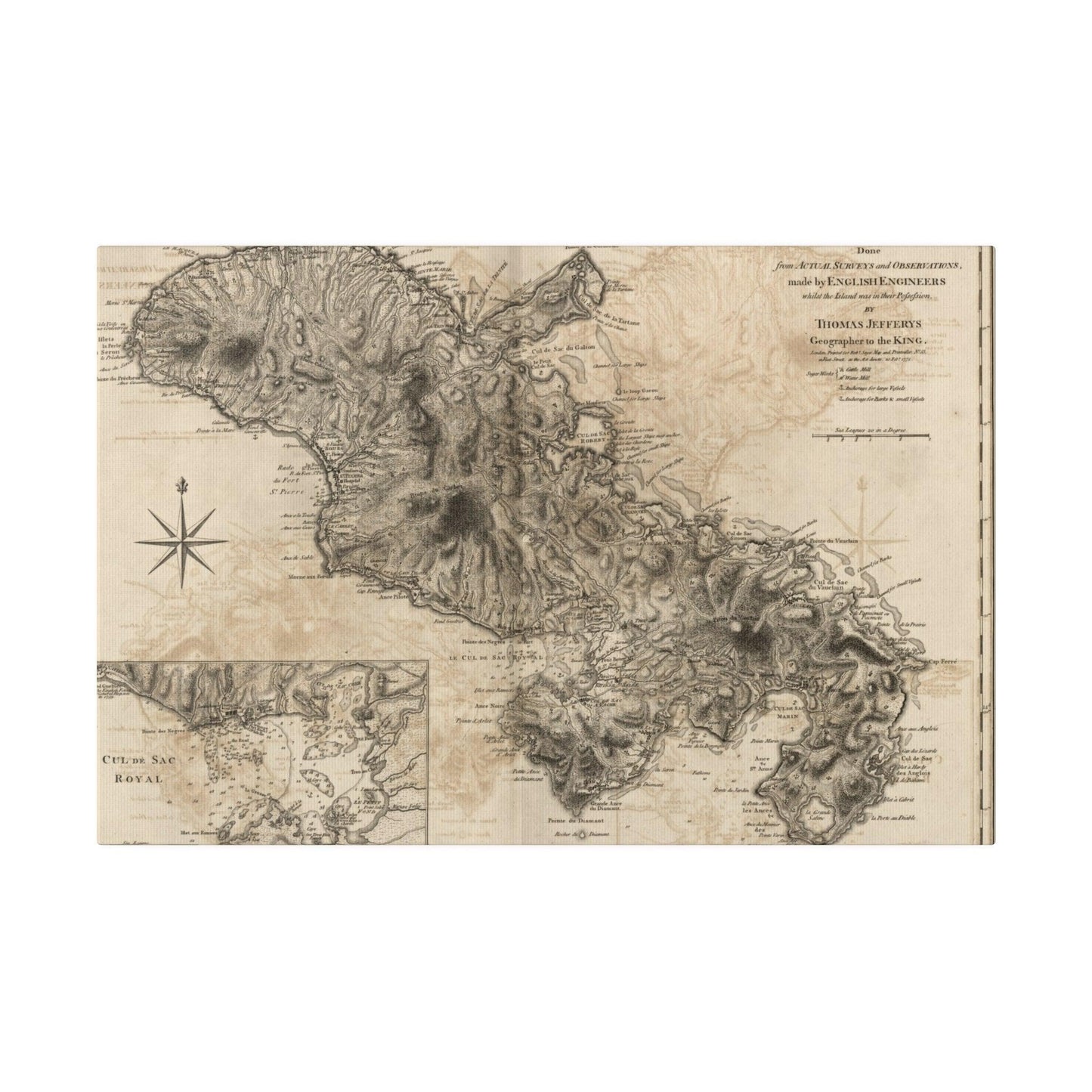 Close-up of the Martinico canvas edge showcasing textured fabric weave and clean stitched finish in warm earth tones.