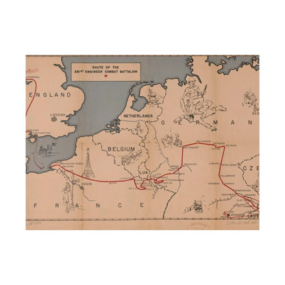Route of the 281st Engineer Combat Battalion 3 November 1944 to 8 May 1945 - Pacific Sky Games