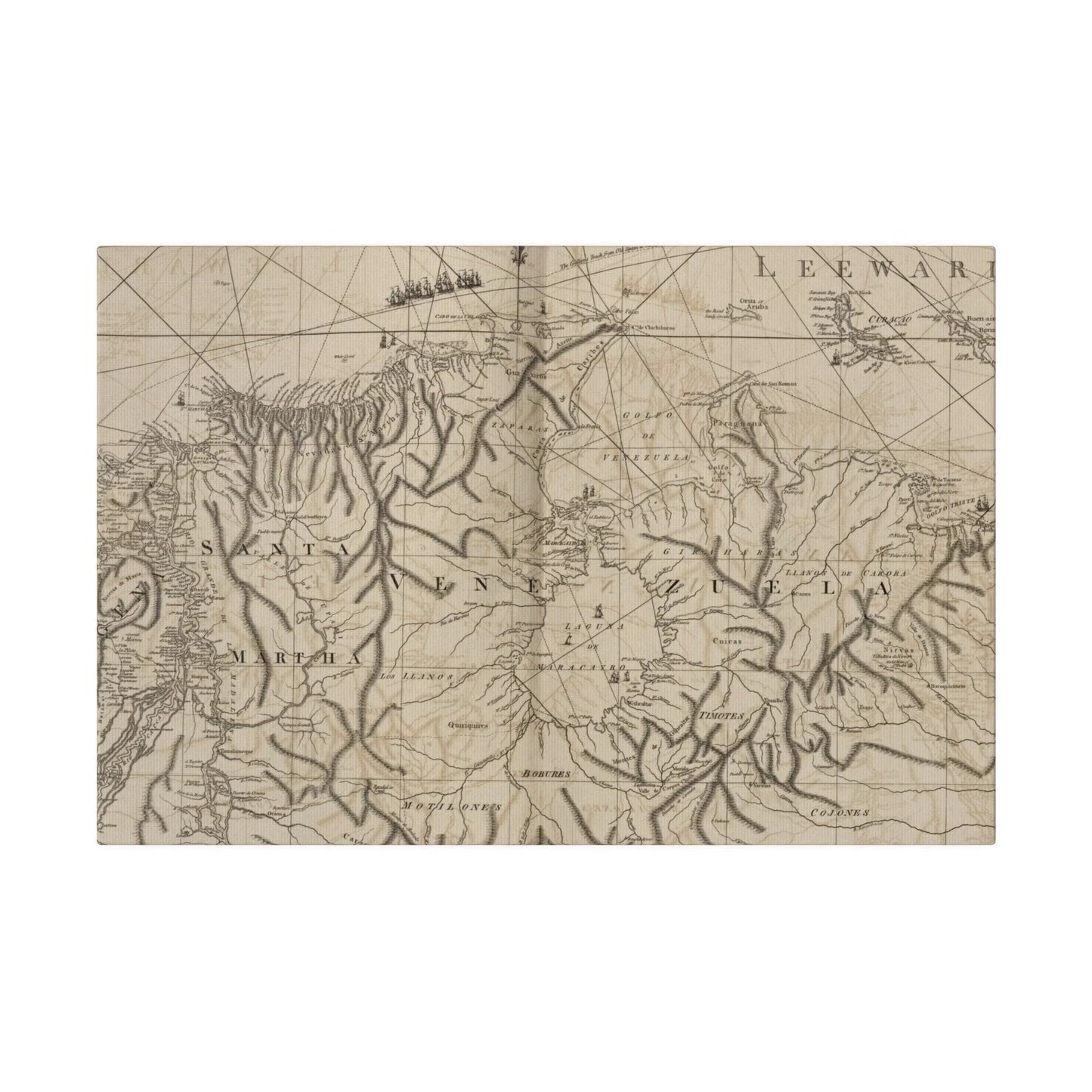 Close-up of textured canvas surface highlighting detailed brushstroke patterns and subtle color variations in the Tierra