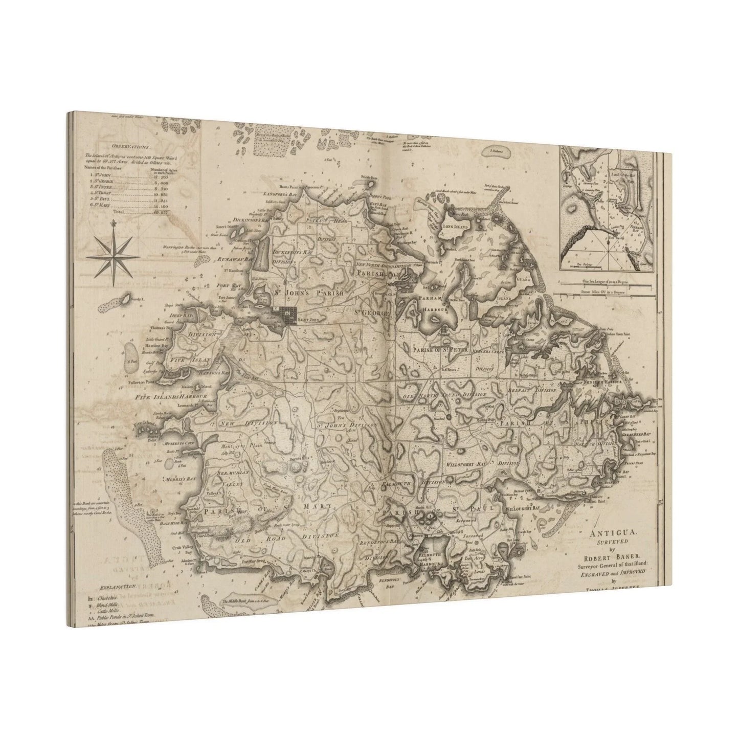 Close-up of Antigua canvas fabric showing textured weave and vibrant blue color detail at the corner seam.