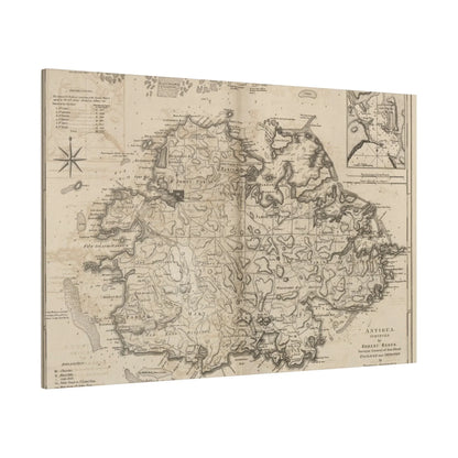 Close-up of Antigua canvas fabric showing textured weave and vibrant blue color detail at the corner seam.