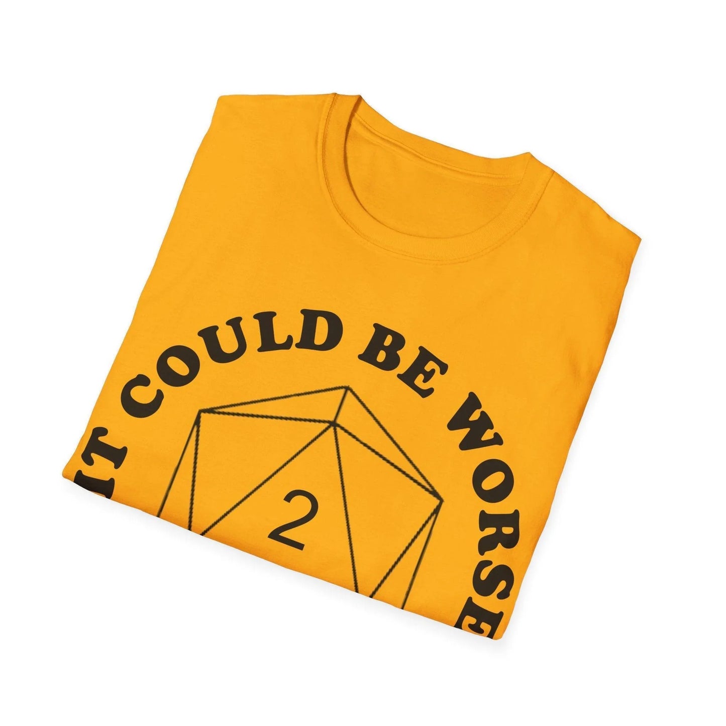 Close-up of black unisex softstyle T-shirt fabric showing smooth texture and subtle stitching at the sleeve hem from a front