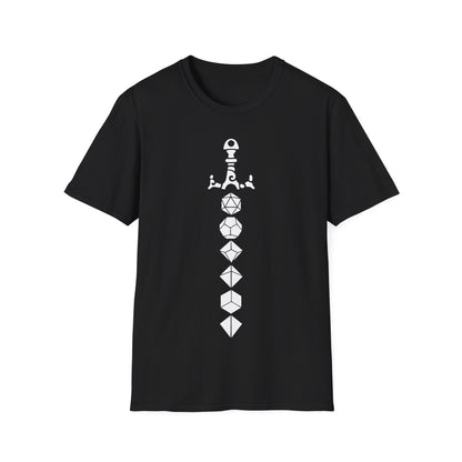 Dice Sword White - Unisex Softstyle T-Shirt