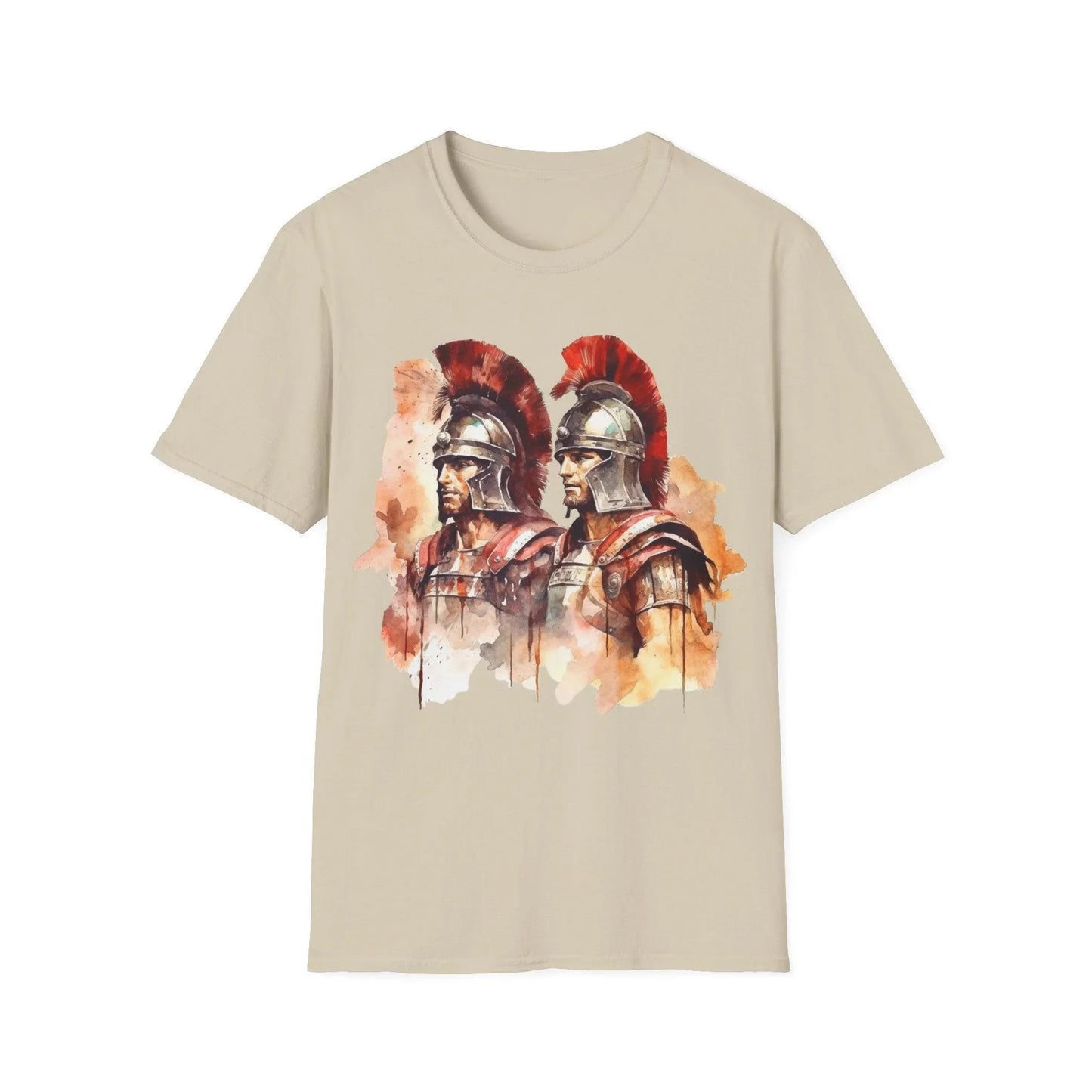 Close-up of the unisex softstyle T-shirt's vibrant dark green fabric with visible stitching and a relaxed neckline from a