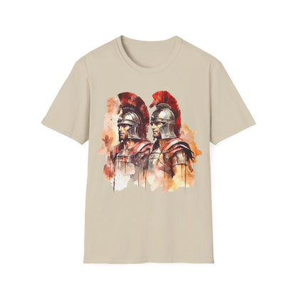 Close-up of the unisex softstyle T-shirt's vibrant dark green fabric with visible stitching and a relaxed neckline from a