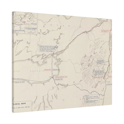 Close-up of canvas texture highlighting aged fabric weave and subtle color variations in Colonial Wars, Operations In New