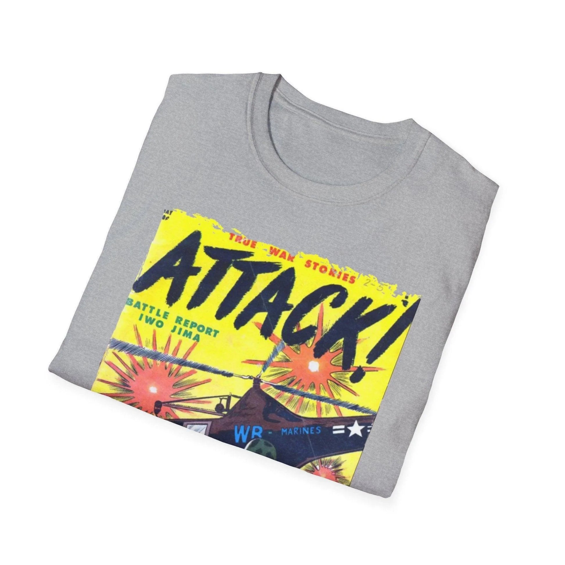 Close-up of the soft cotton fabric displaying the vibrant navy blue color and subtle texture detail at the neckline seam.