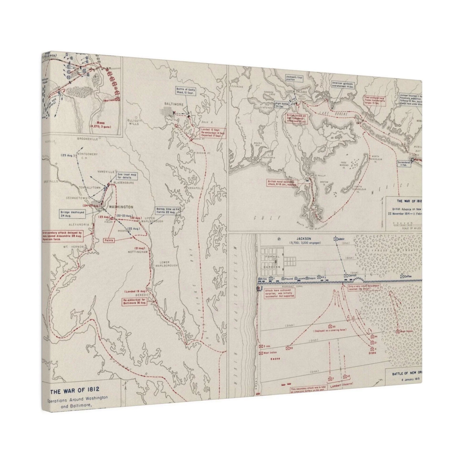 War of 1812, Washington and Baltimore; New Orleans 1814 - Pacific Sky Games