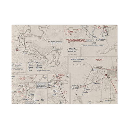 Close-up of textured canvas surface highlighting aged, uneven brushstrokes and subtle color variations from a top-down angle.