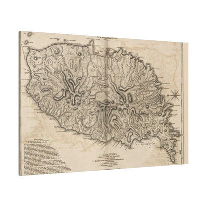 Close-up of the Grenada canvas texture highlighting vibrant color fibers and detailed brushstroke finish at a slight