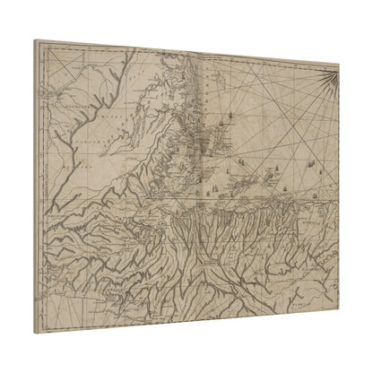 Close-up of textured canvas fabric displaying subtle brushstroke patterns and rich color depth in warm earth tones.