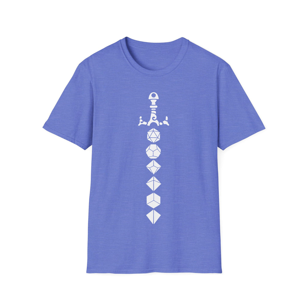 Dice Sword White - Unisex Softstyle T-Shirt
