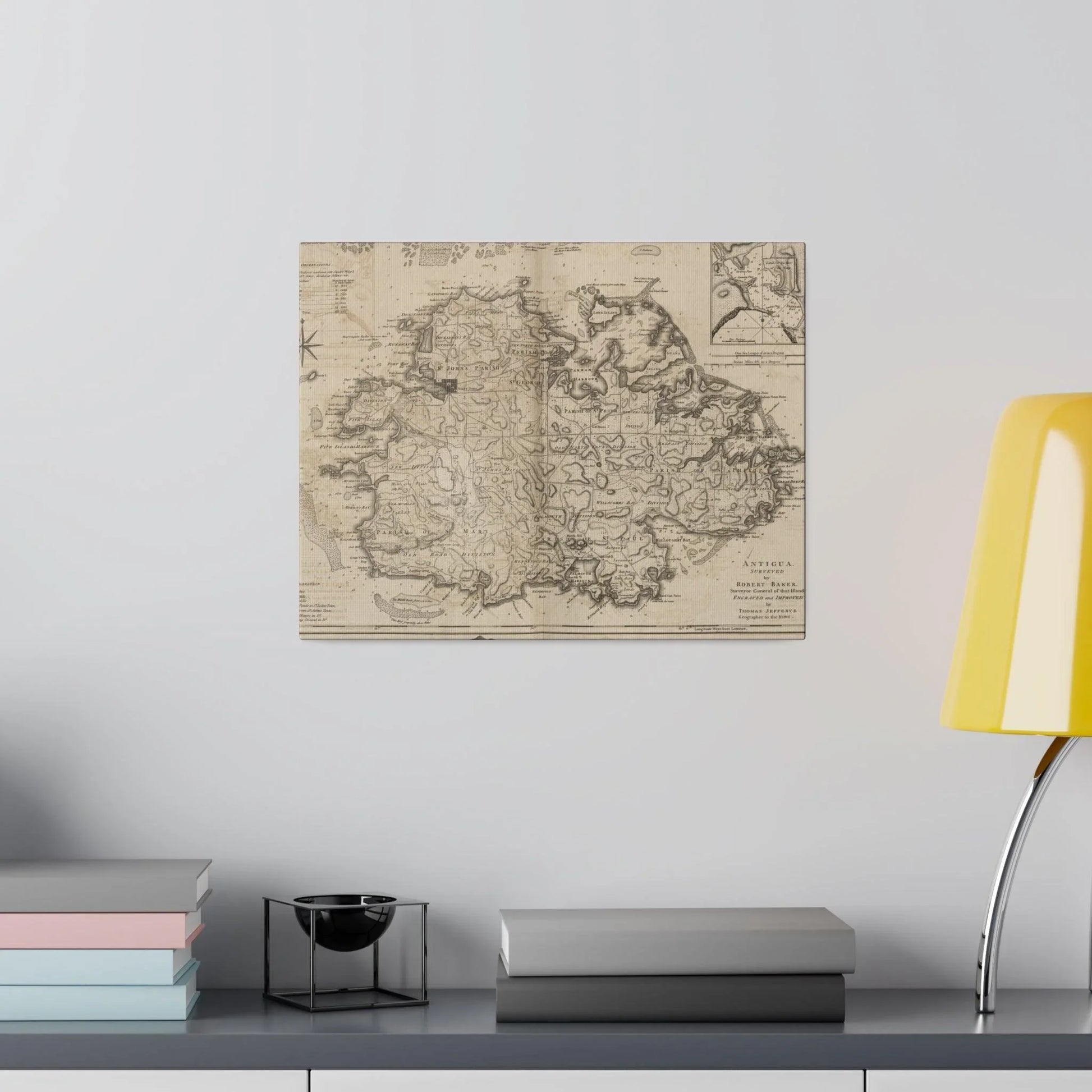 Close-up of the Antigua canvas fabric showing textured weave and natural fiber details in warm beige tones.