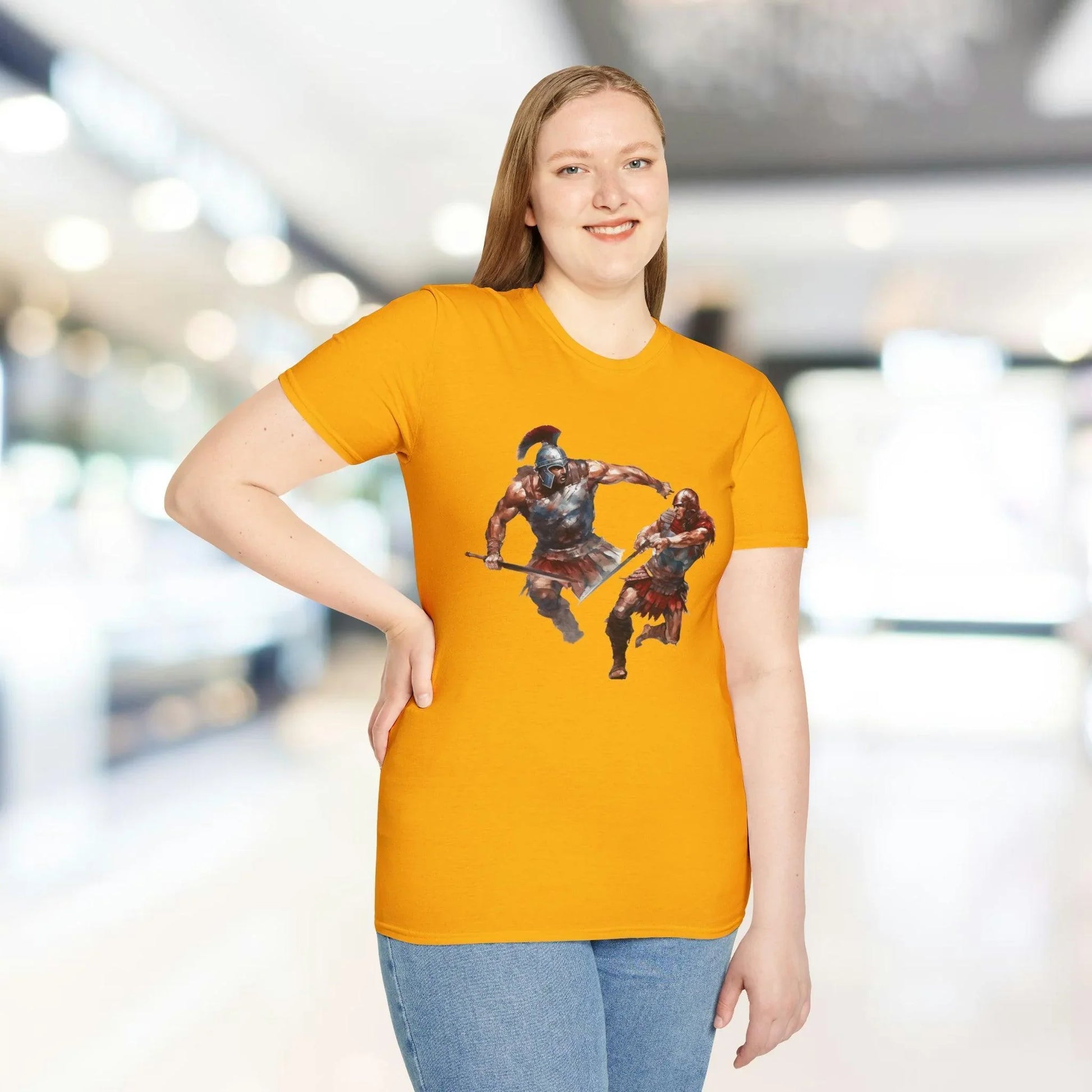 Close-up of the Forest Green color fabric highlighting the soft cotton blend and breathable crew neckline detail on the