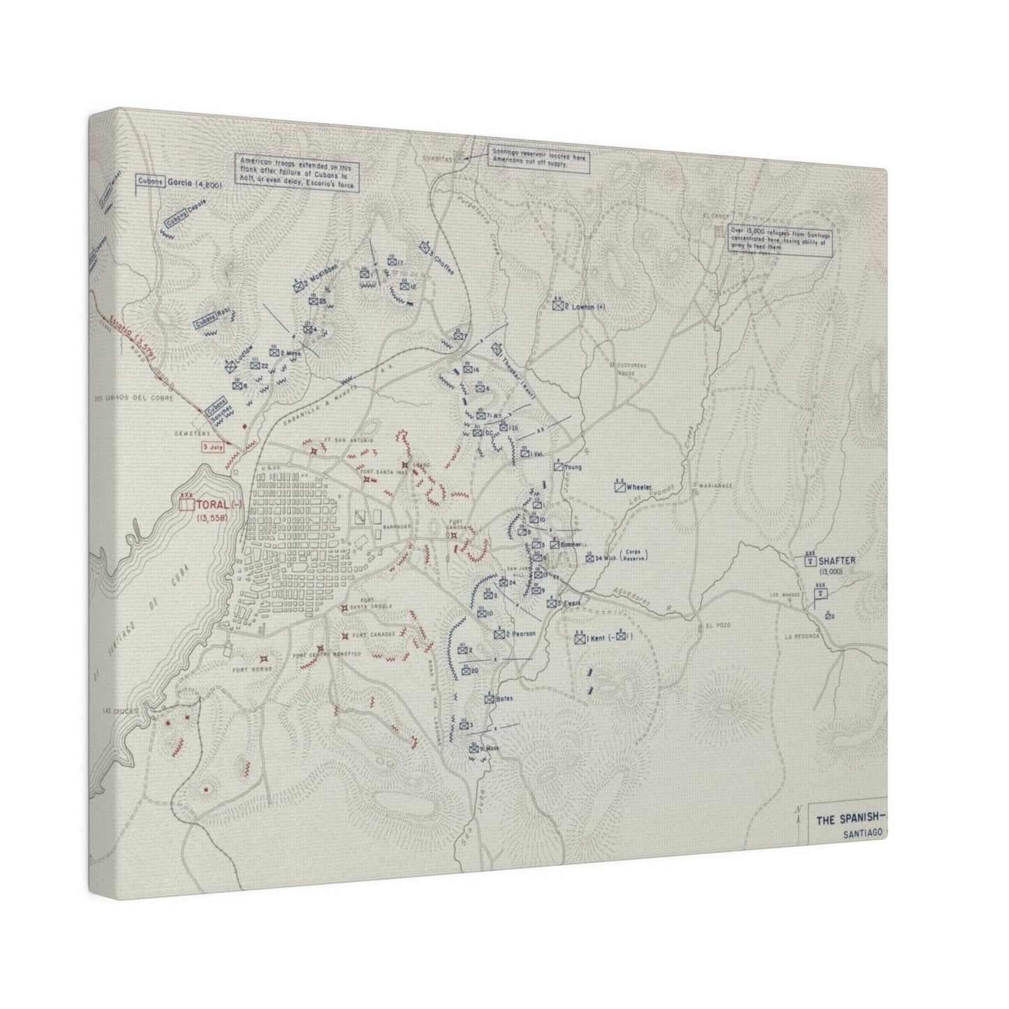 Spanish-American War, Santiago Campaign, Surrender of Santiago 14 July 1898 - Pacific Sky Games