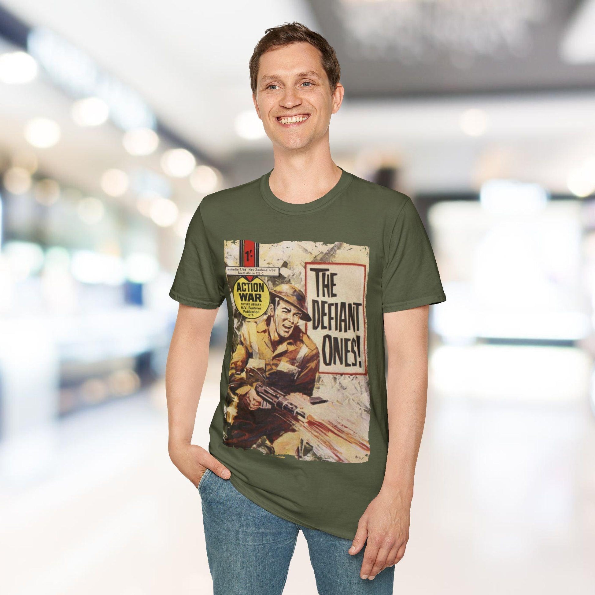 Close-up of the charcoal gray fabric showing the soft, smooth texture and subtle stitched neckline detail from an overhead