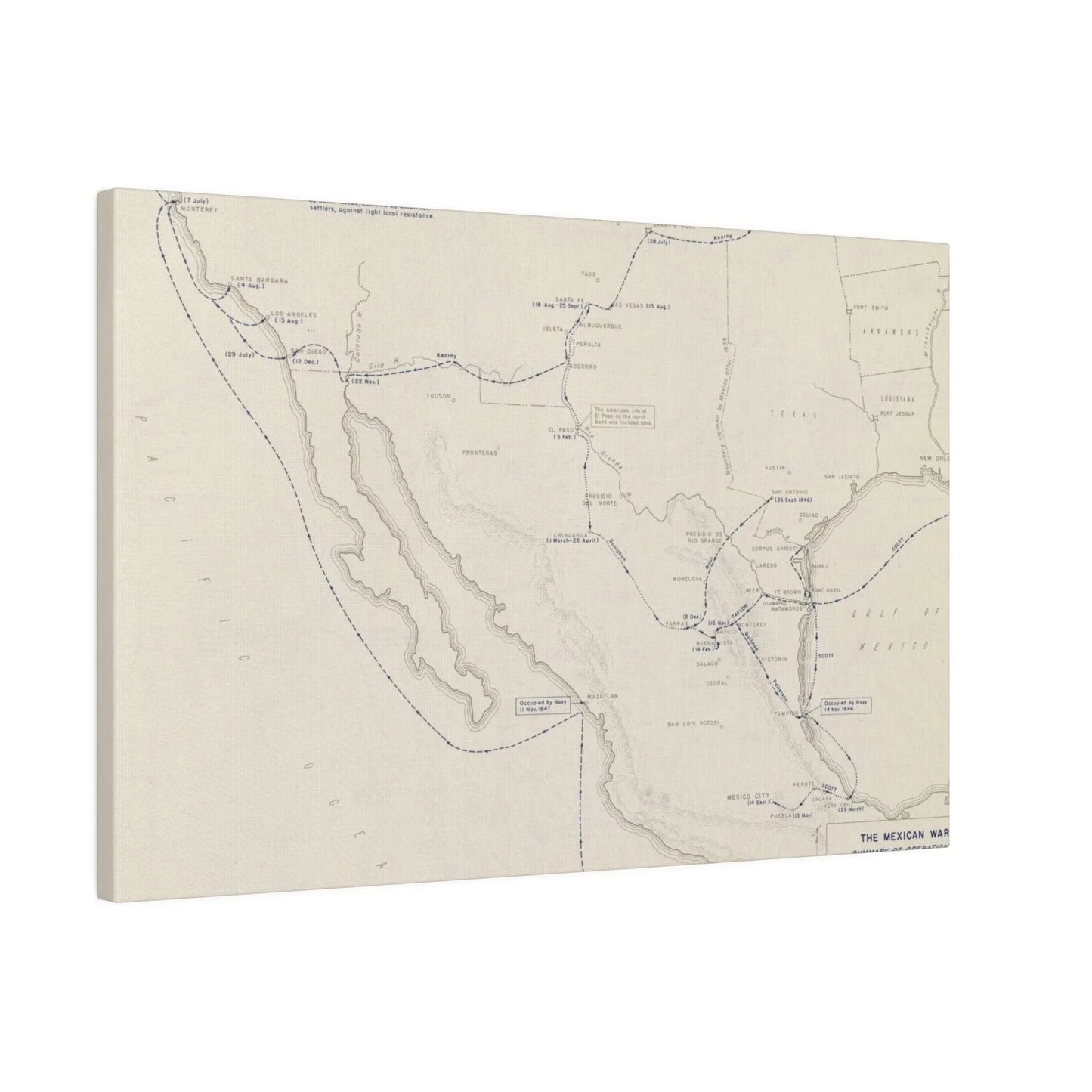 Close-up of distressed canvas material highlighting textured surface and faded color details from a dynamic angle.