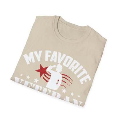 Close-up of the unisex softstyle fabric displaying a relaxed fit and deep navy color, highlighting smooth texture and