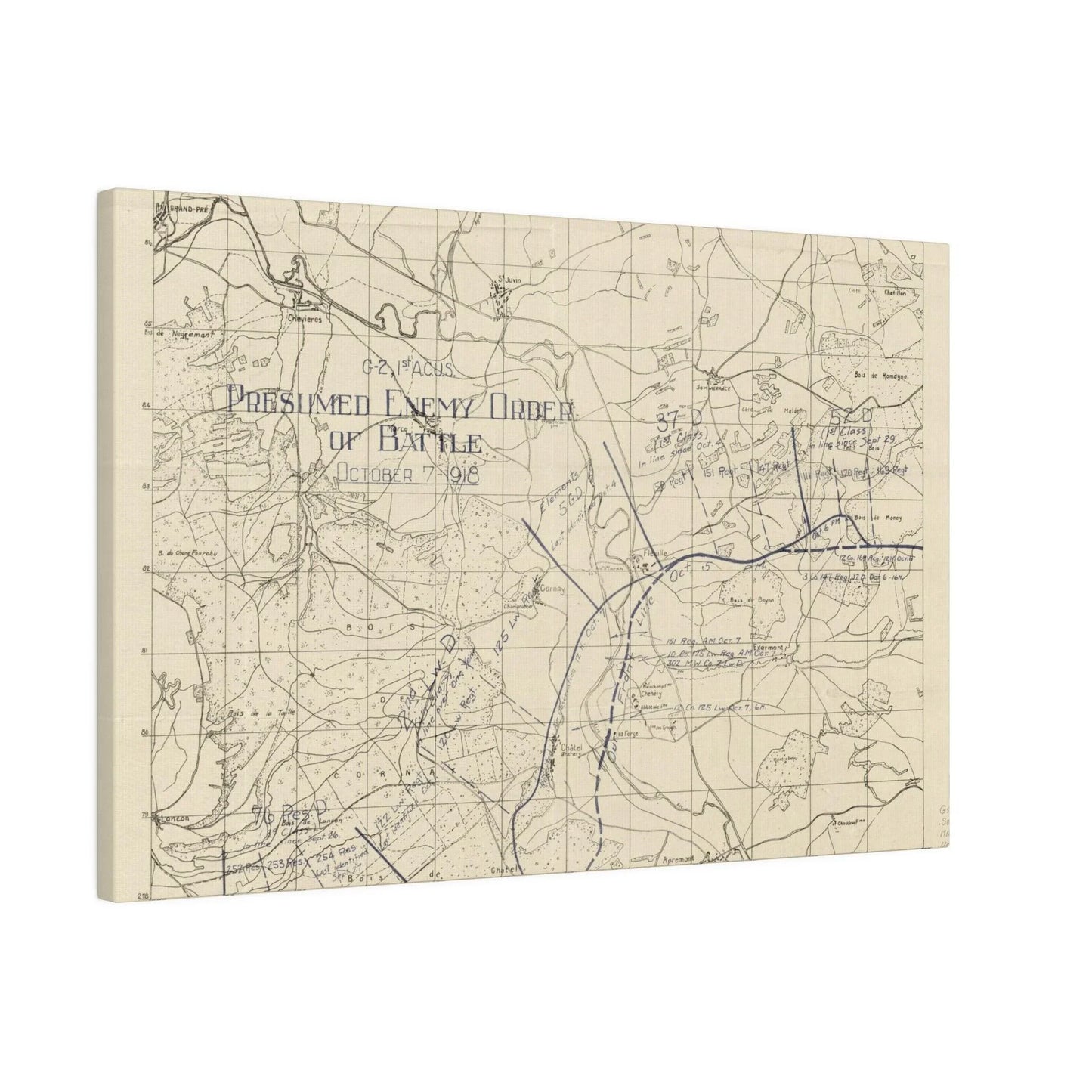 Sommerance Region, Presumed Enemy Order of Battle, October 7, 1918 - Pacific Sky Games