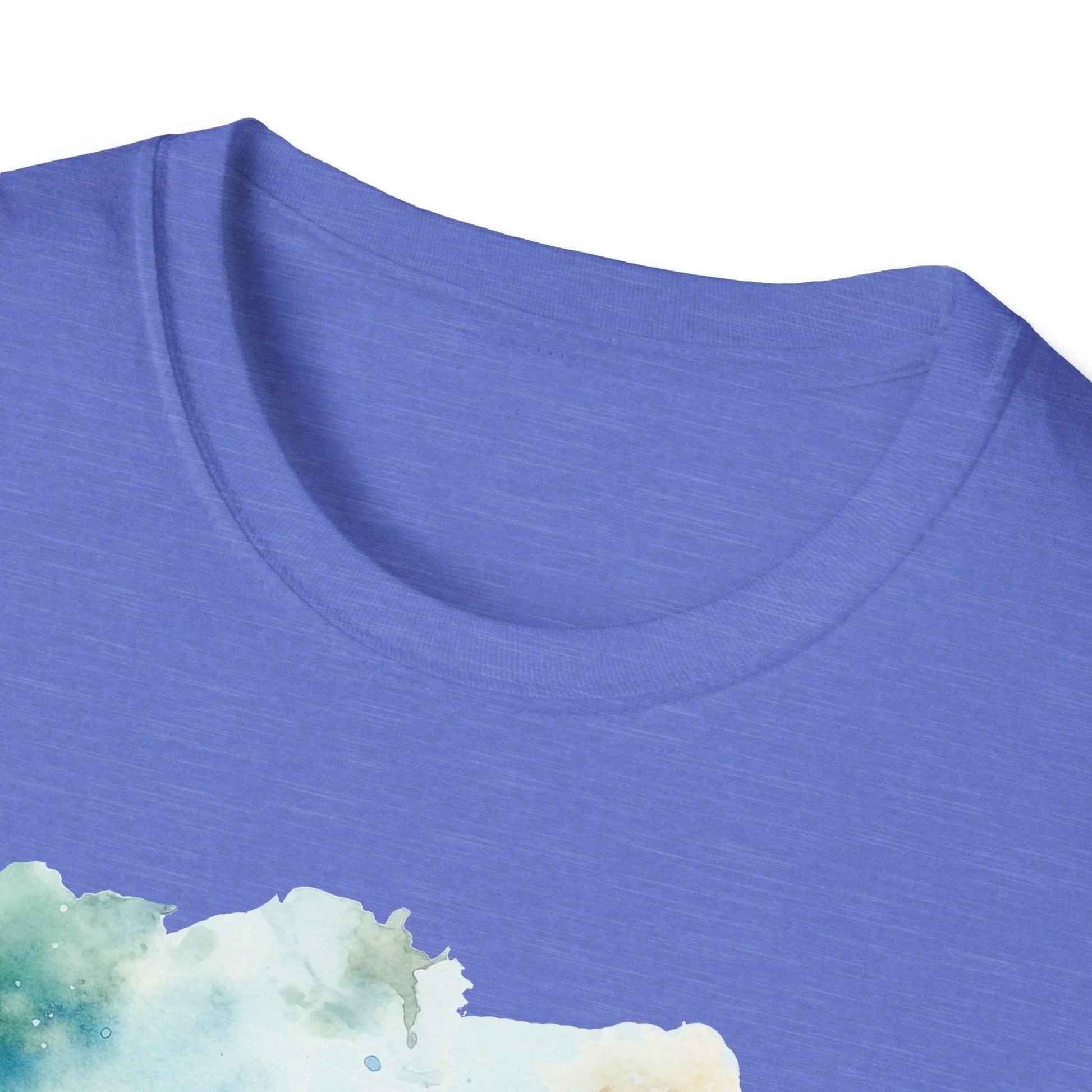 Close-up of the soft, heather gray fabric texture highlighting the relaxed fit and subtle stitched hem of the Gladiators