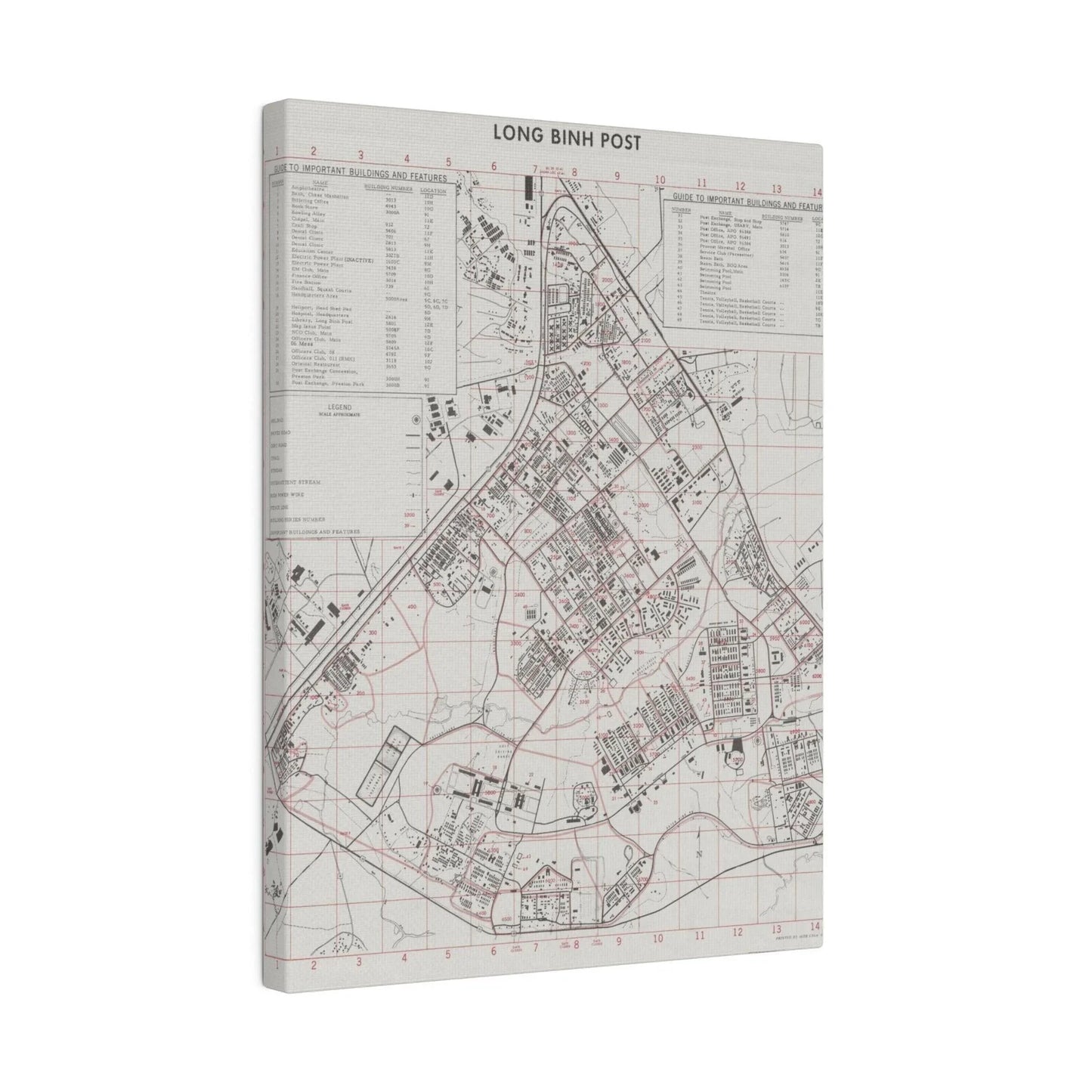 Close-up of textured canvas surface and subtle color variations highlighting the vintage Vietnam 1972 scene from a low-angle