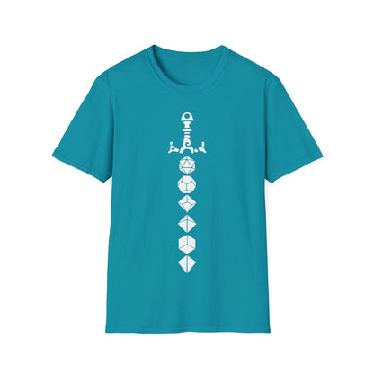 Dice Sword White - Unisex Softstyle T-Shirt