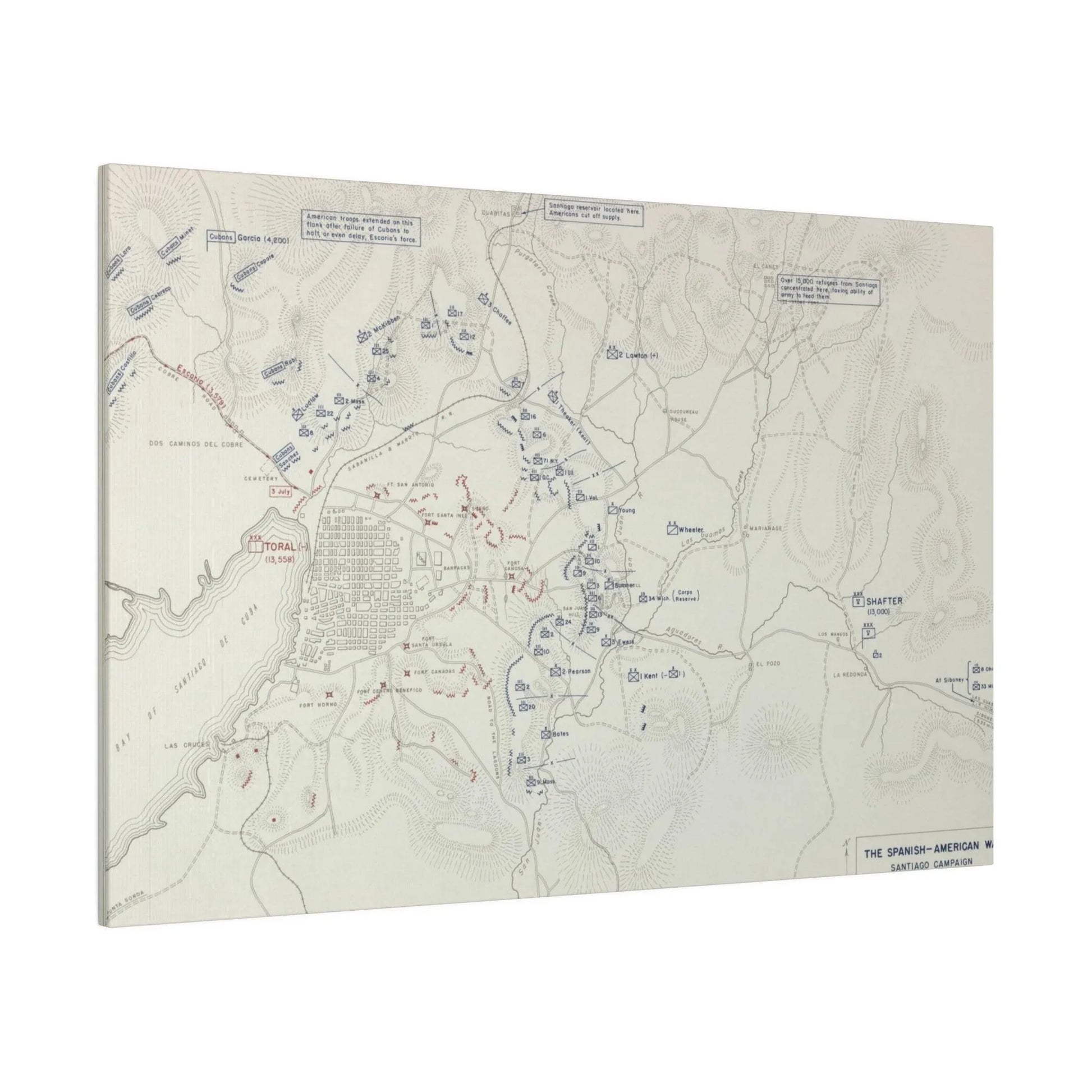 Spanish-American War, Santiago Campaign, Surrender of Santiago 14 July 1898 - Pacific Sky Games