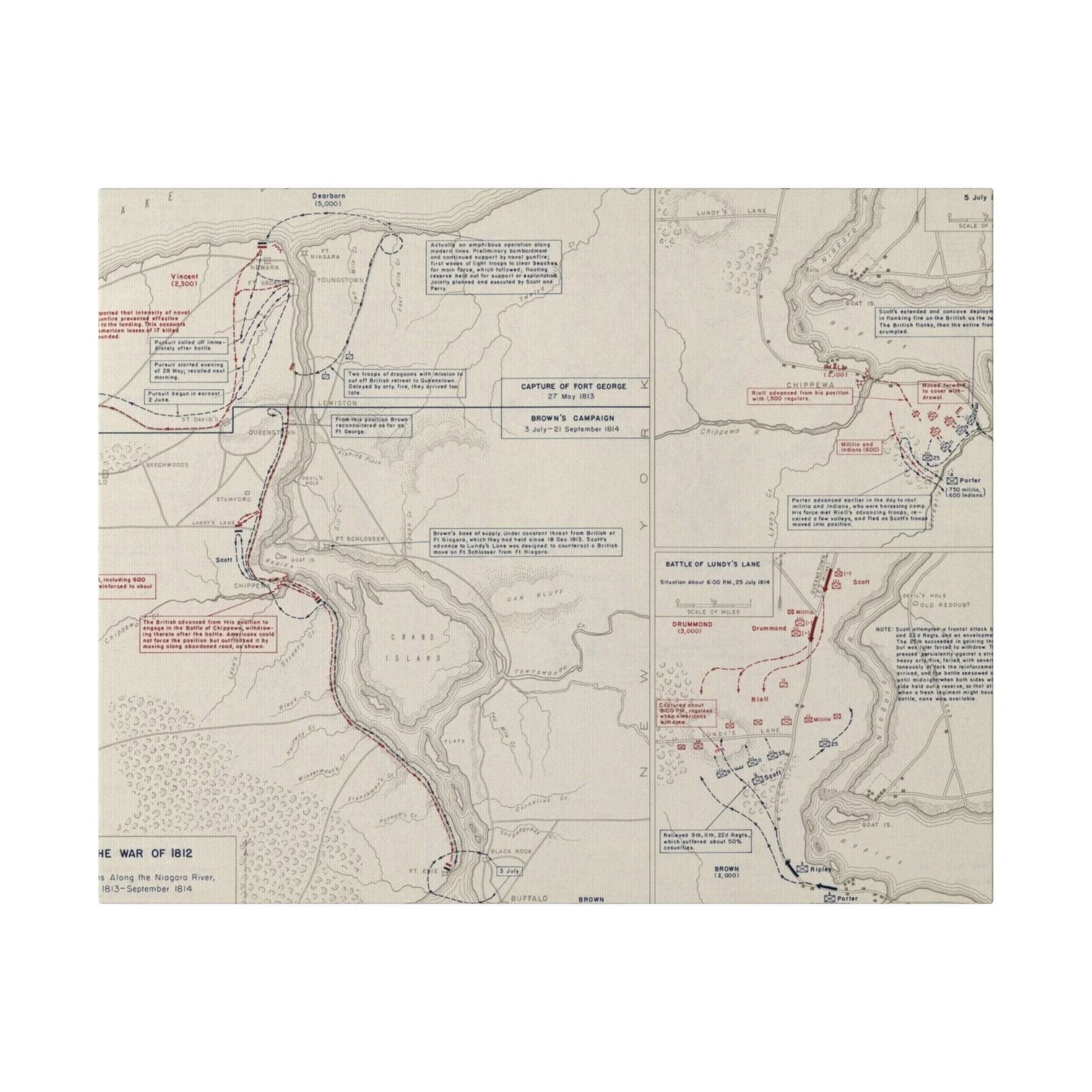 War of 1812, Niagara River 1812-1814 - Pacific Sky Games