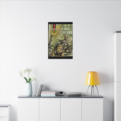 Close-up of the Action War #3 canvas edge showing detailed stitching and textured material in vibrant colors