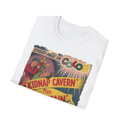 Close-up of the lightweight cotton fabric texture and relaxed fit neckline of the Climax Color No.1 unisex softstyle T-shirt