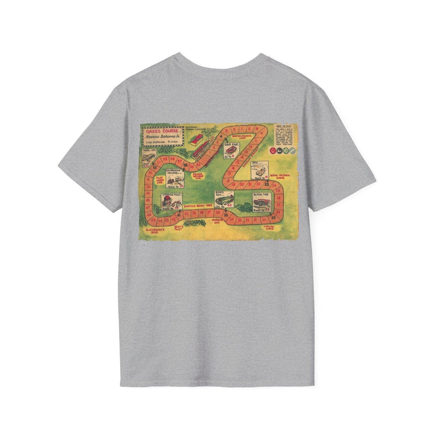 Close-up of the Jet Black No.5 unisex softstyle T-shirt neckline featuring reinforced stitching and subtle fabric texture