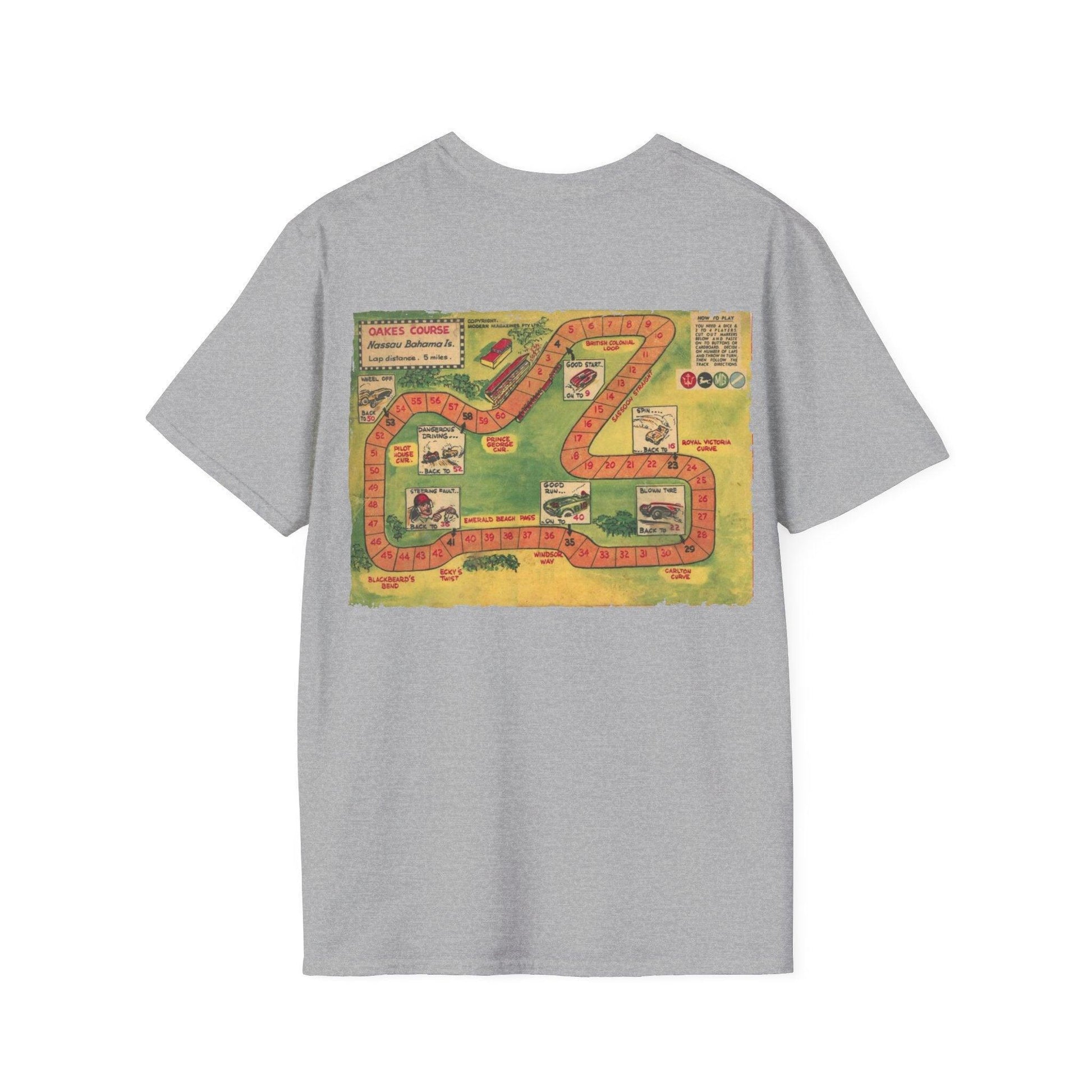 Close-up of the Jet Black No.5 unisex softstyle T-shirt neckline featuring reinforced stitching and subtle fabric texture