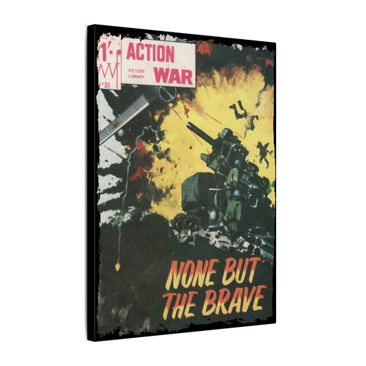 Printify Action War #31 canvas wall art on matte eco-friendly material, 24x36 inches, ready to hang for indoor home decor