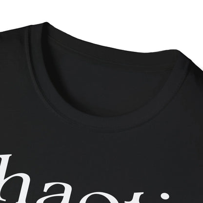 Close-up of the white cotton fabric showing smooth texture and subtle stitching detail along the neckline seam.