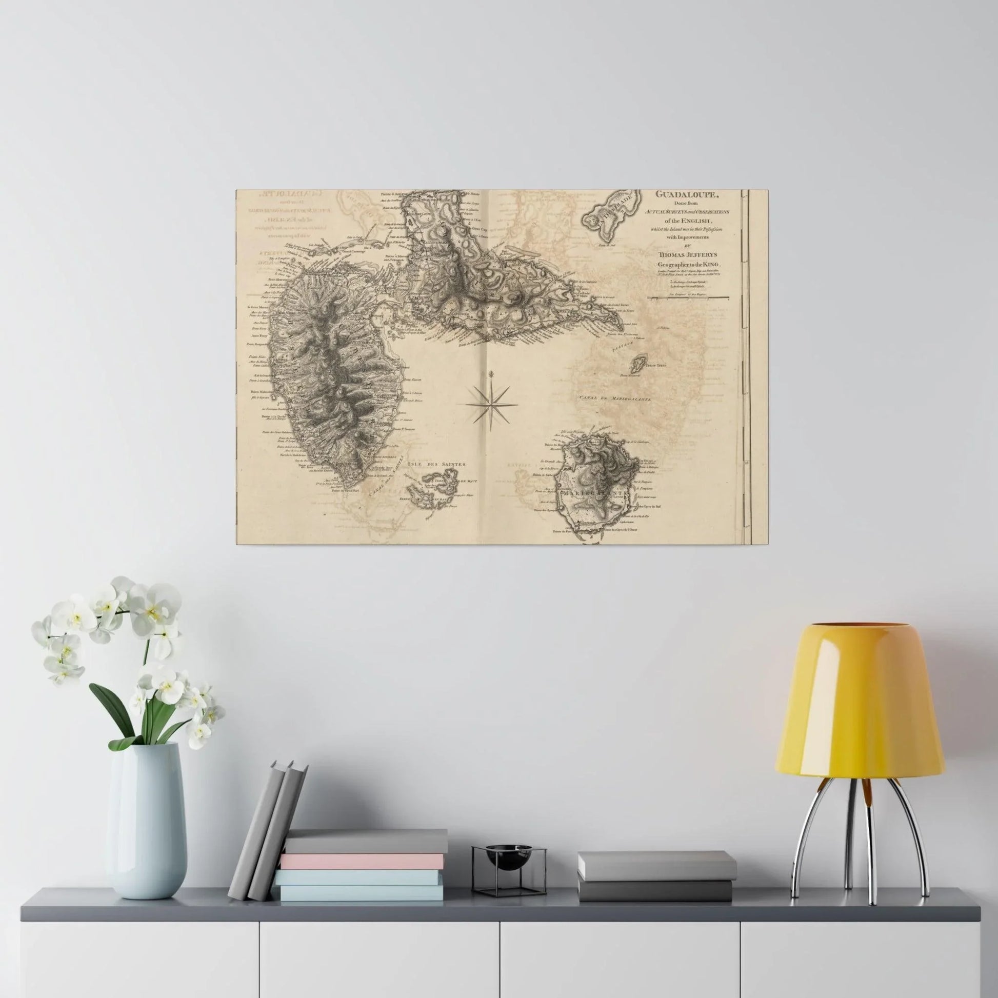 Close-up of the Guadaloupe canvas fabric showing textured weave and subtle color variations from a slight diagonal angle.