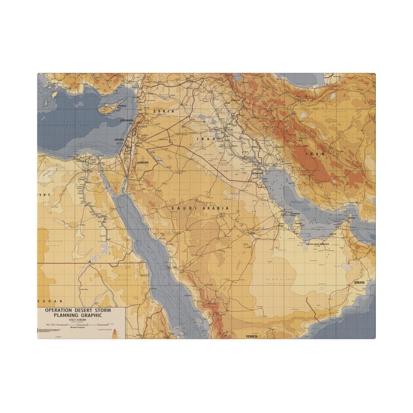 Operation Desert Storm Planning Graphic - Pacific Sky Games