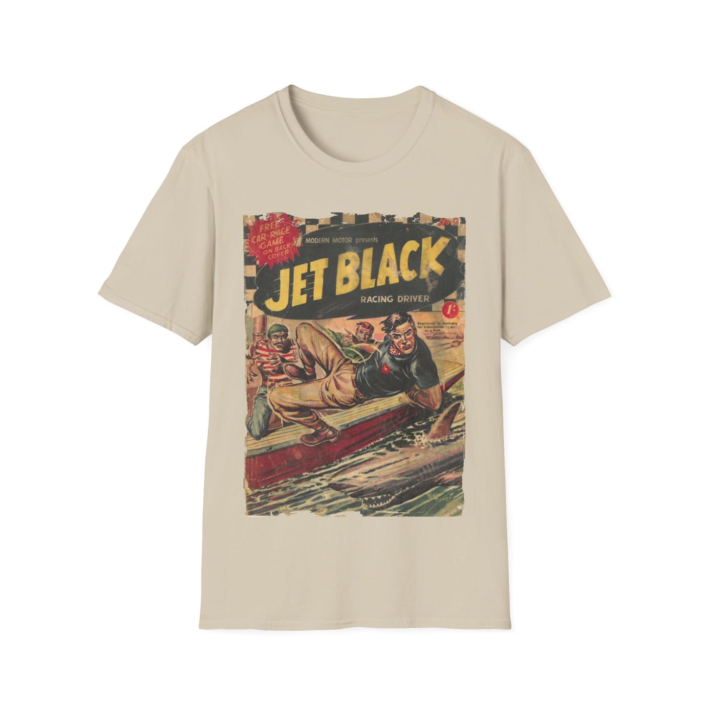 Jet Black No.5 - Unisex Softstyle T-Shirt