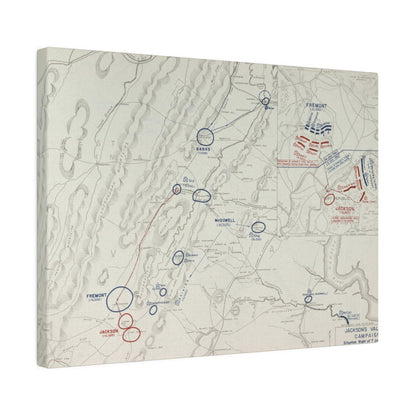 Close-up of textured canvas surface highlighting detailed battle map markings for Campaign Scenario 7 June.