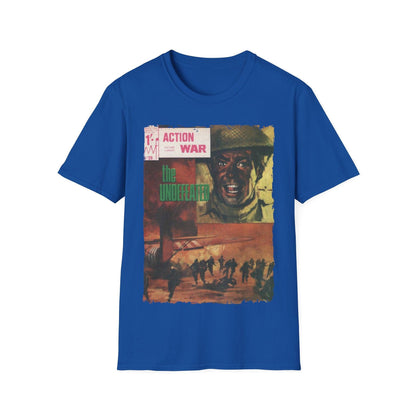 Detail shot of the heather gray cotton blend fabric showing the smooth texture and subtle tonal variation at a slight