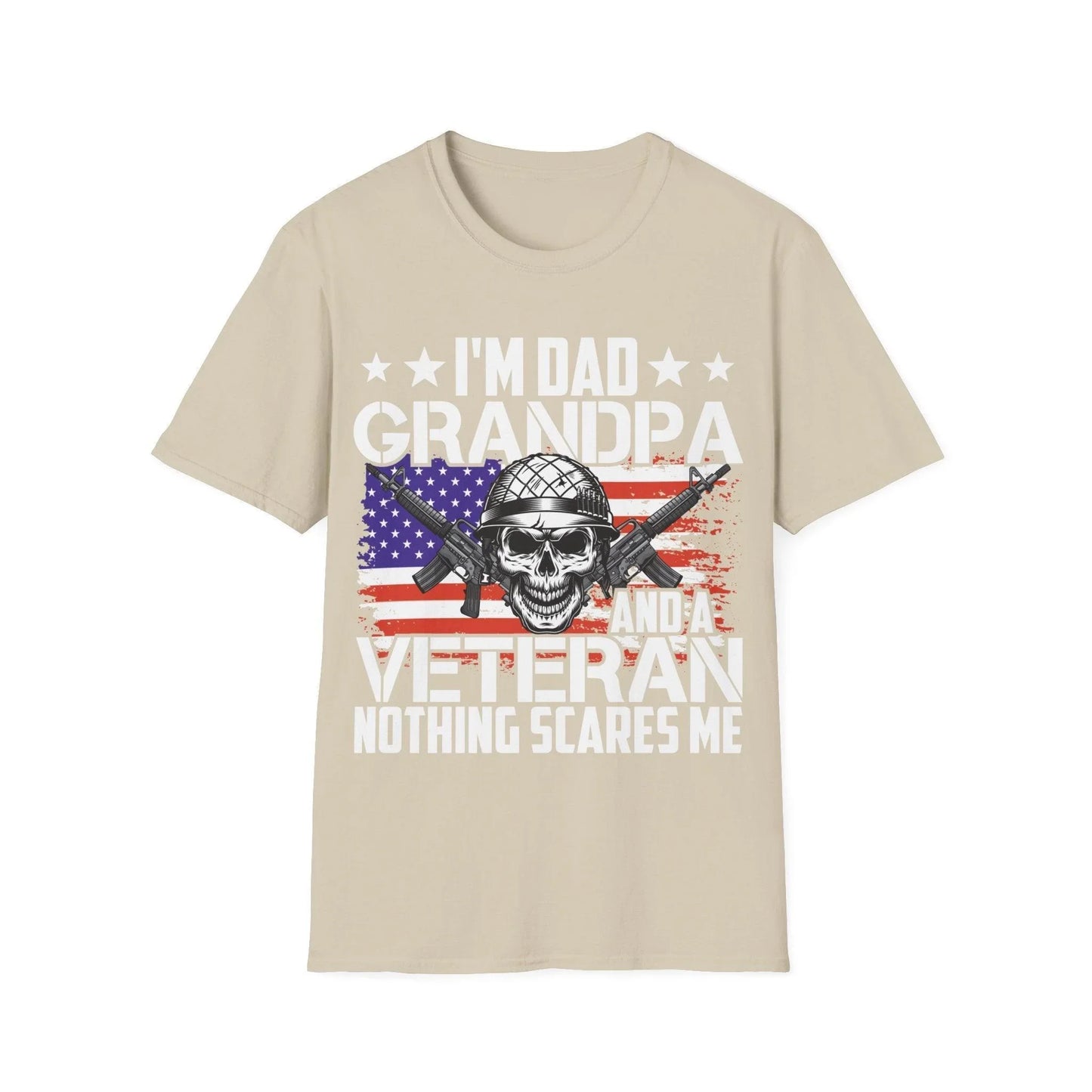 Close-up of the navy T-shirt's front neckline displaying smooth stitching and a reinforced crew neck design.