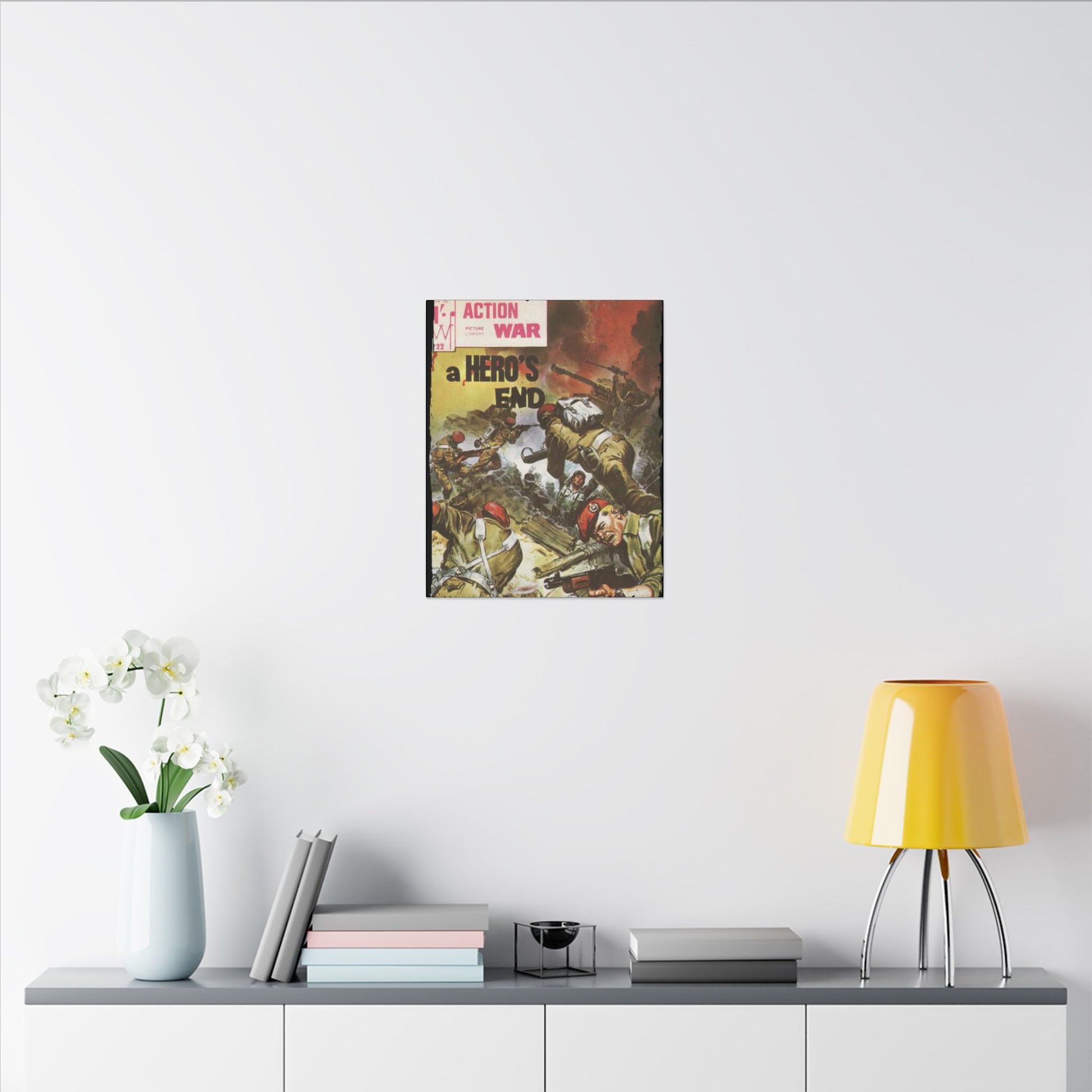 Close-up of the canvas texture featuring subtle fiber detail and a matte finish, emphasizing the premium material quality.