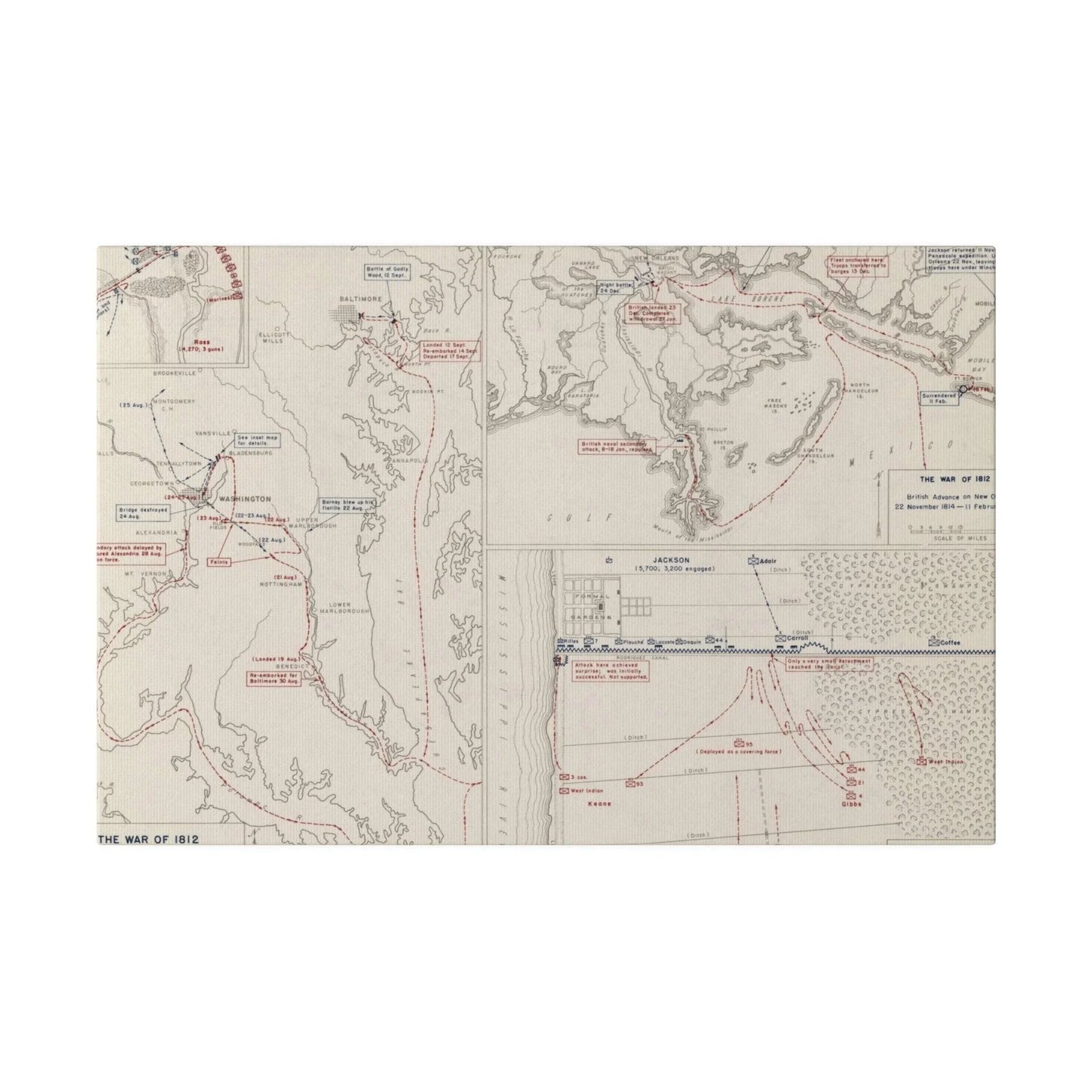 War of 1812, Washington and Baltimore; New Orleans 1814 - Pacific Sky Games