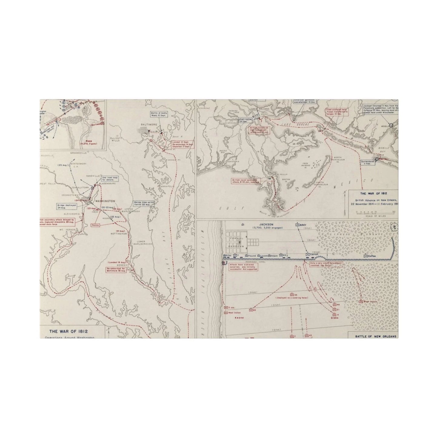 War of 1812, Washington and Baltimore; New Orleans 1814 - Pacific Sky Games