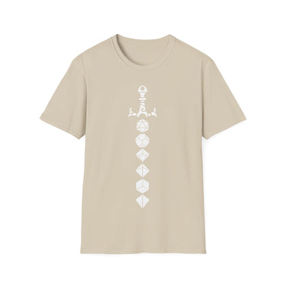 Dice Sword White - Unisex Softstyle T-Shirt