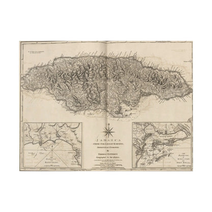 Printify Jamaica canvas wall art, 24x36 inches, matte finish, eco-friendly cotton material, ready to hang for indoor decor