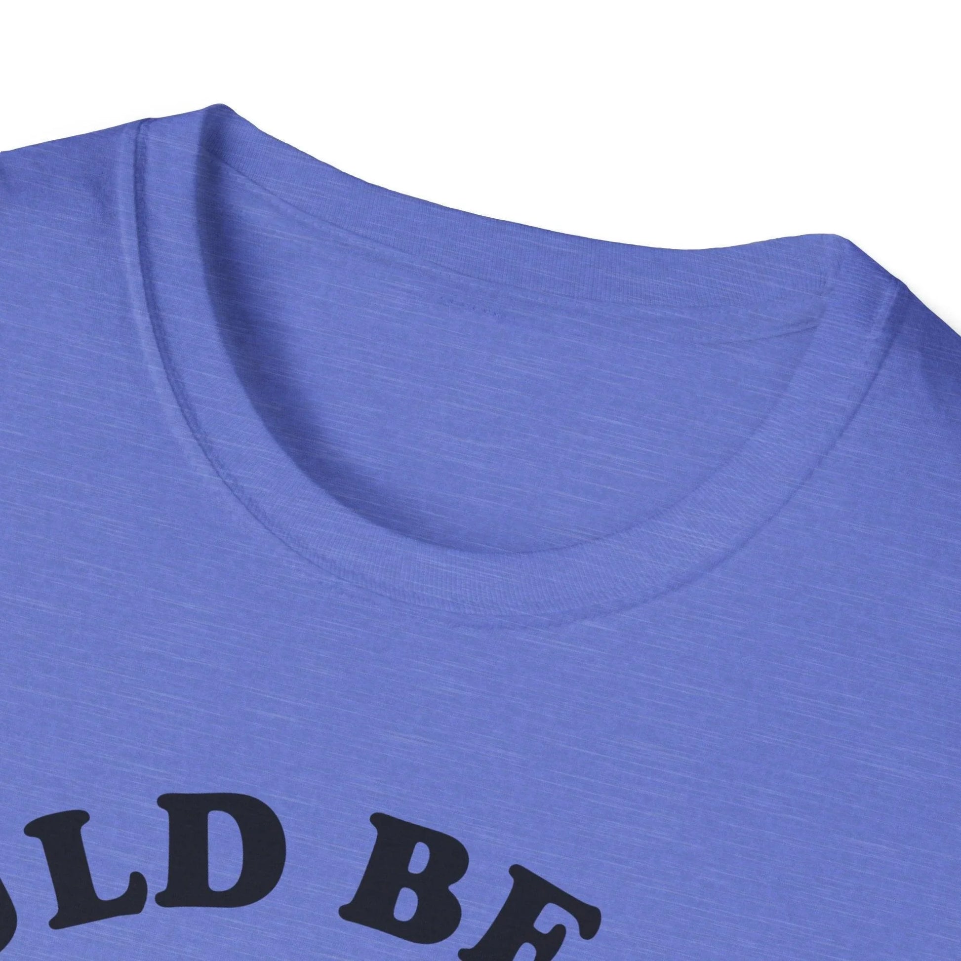 Close-up of the black unisex softstyle T-shirt’s smooth fabric texture and subtle stitching detail at the sleeve hem.