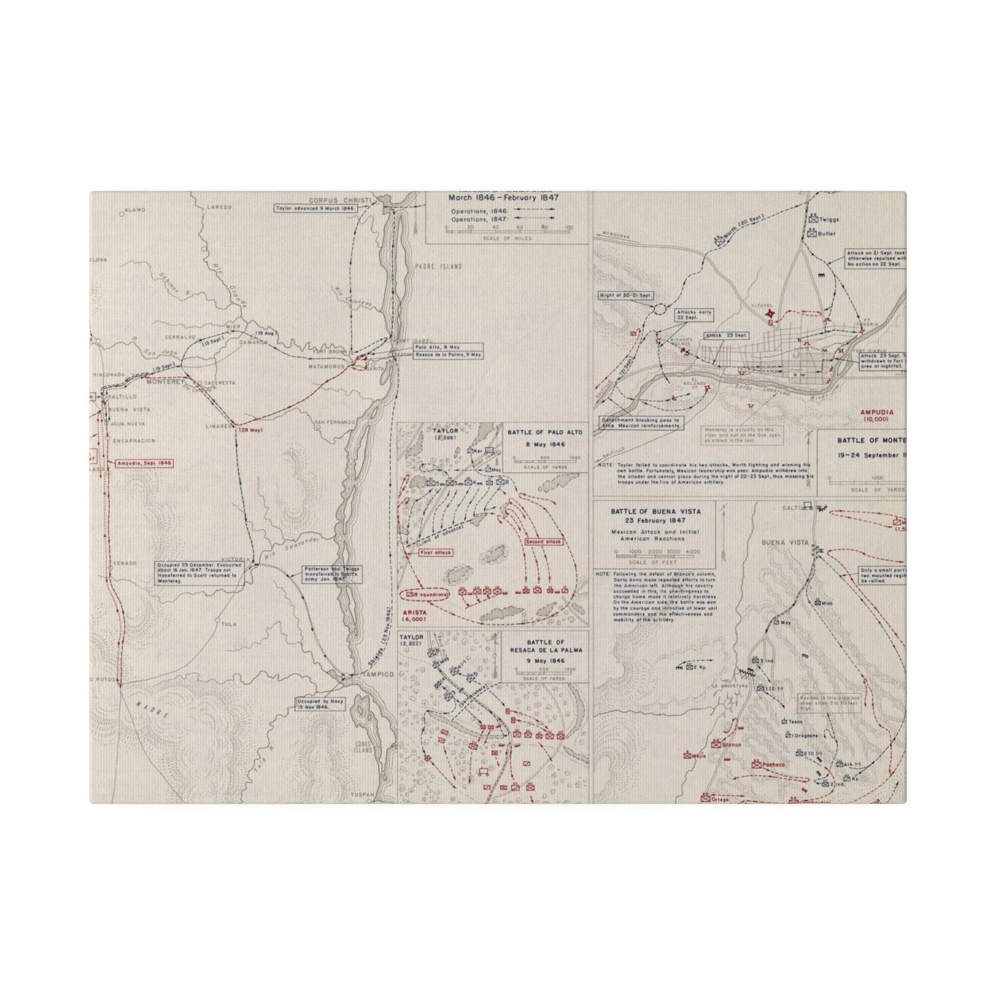 Mexican War, Taylor's Campaign, 1846-1847 - Pacific Sky Games