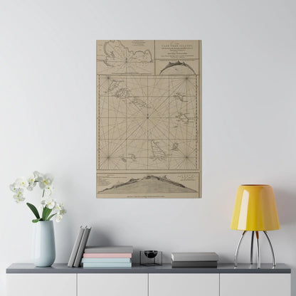 Close-up of the textured canvas surface highlighting the vibrant color blending and fine weave detail of the Cape Verde